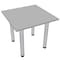 Skutchi Designs 34 in W, 34 in L, 29 in H, Engineered Wood Top, Grey HAR-SQ-34-POST-XD01 - alternate 1